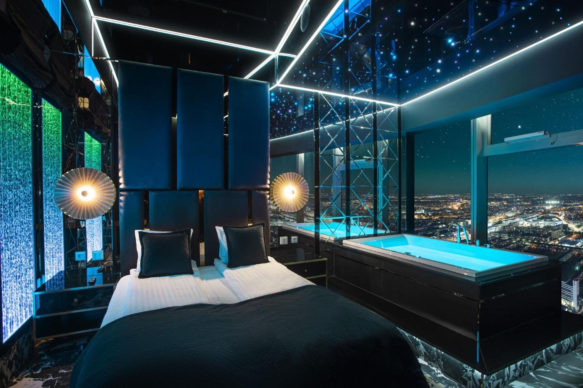 Apartamenty Sky Tower Z Jakuzzi Przy Oknie Вроцлав Номер фото